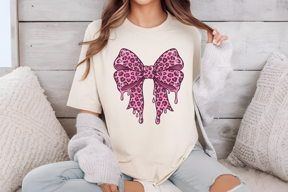 Pastel Goth Leopard Print Bow png, an Illustration by Libby Wishes (Photo 4 of 6)