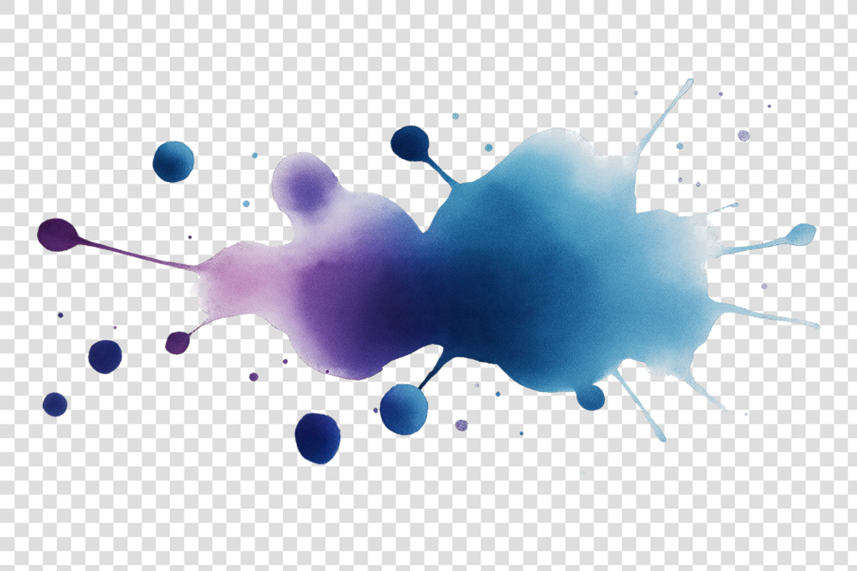 Isolated Watercolor Blots, a Decorative Illustration by BazziBa♥ (Photo 8 of 9)