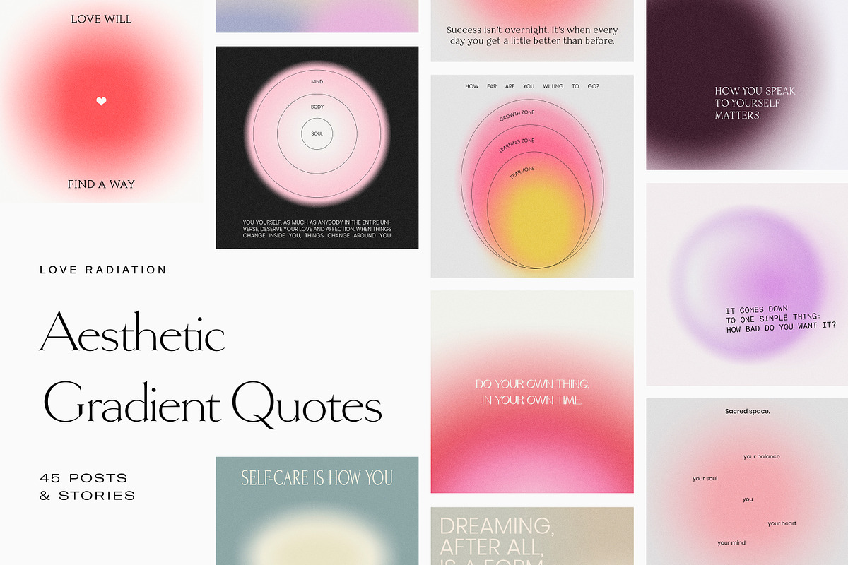 BUNDLE Instagram Quotes Templates PS, a Social Media Template by Love Radiation Studio (Photo 8 of 12)