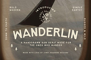 WANDERLIN by Cindy Roaming Designs, a Sans Serif Font by cindyroamingdesigns (Thumbnail 1 of 6)