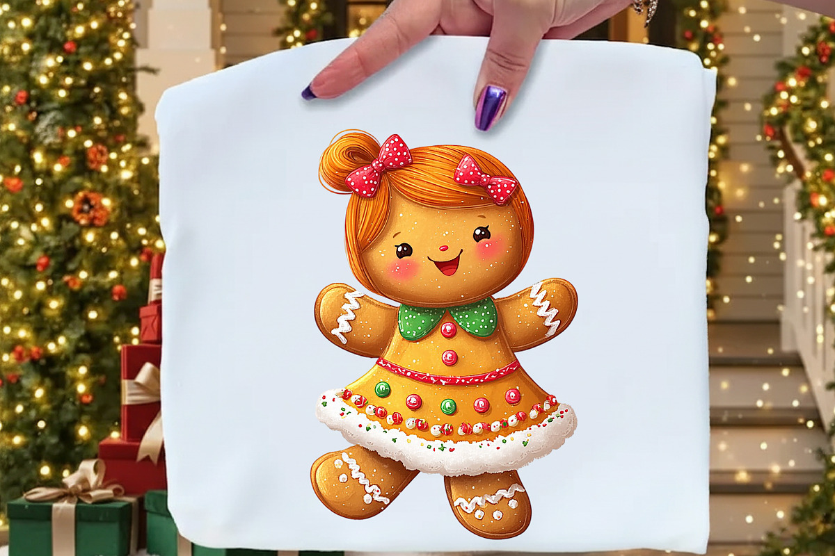 Christmas Gingerbread Clipart, an Illustration by Craft Nest (Photo 8 of 10)