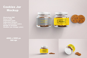 Cookies Jar Mockup