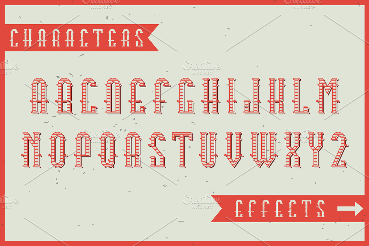 Imperial label typeface preview 2