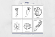 31 Vegetables Coloring Pages For Kid, an Illustration by Wilin Digital (Thumbnail 3 of 3)