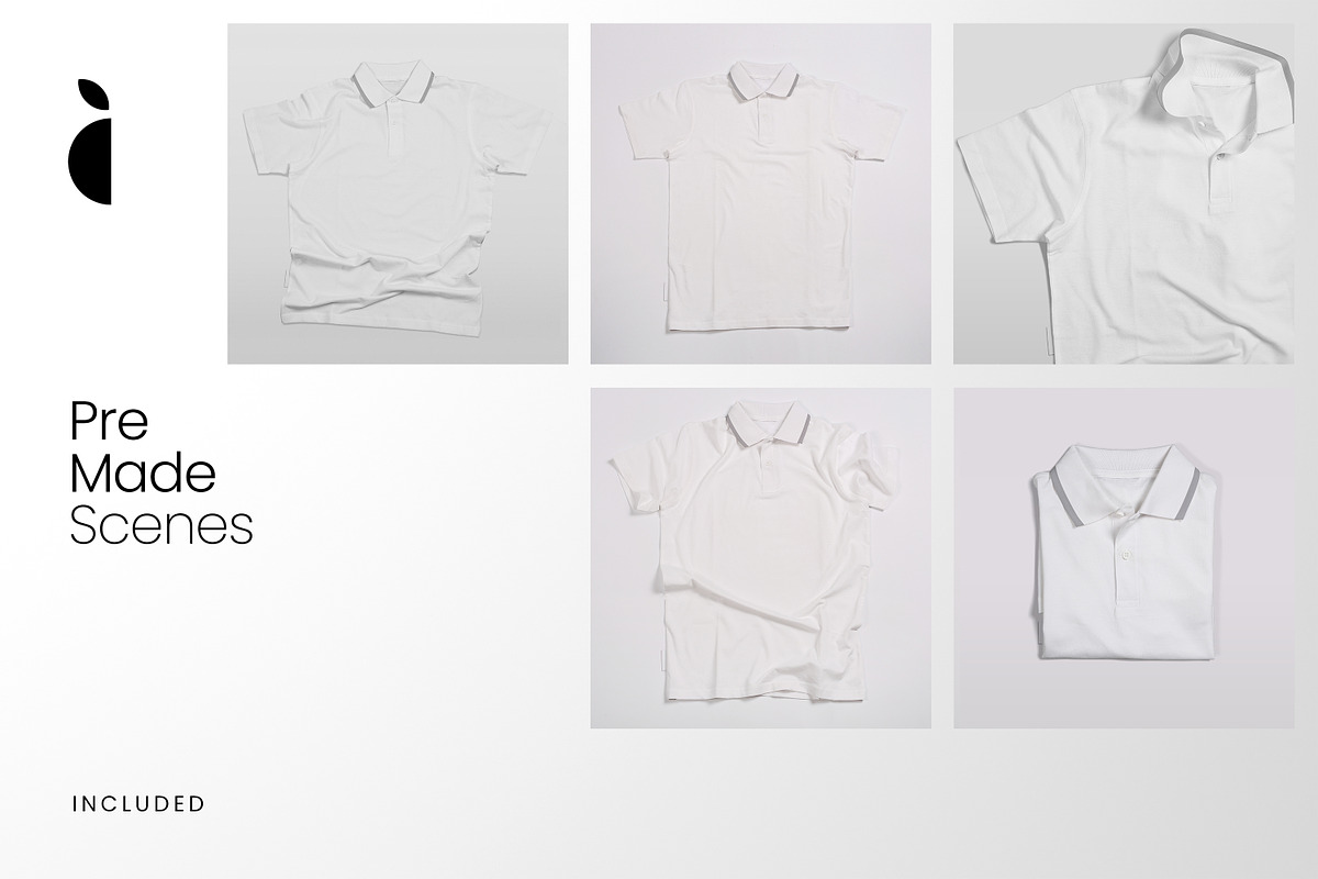 Polo T-Shirt Mockup Kit Vol 1, a Shirt Mockup by Catkie - Digital Art (Photo 3 of 8)