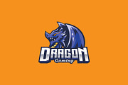 Dragon Mascot Logo Template, a Branding & Logo Template by HasnainGFX (Thumbnail 2 of 3)