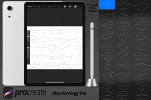 Lips Mouths Set 1 Procreate Brush