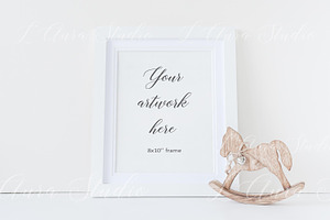 Nursery frame mockup - 8x10'', a Print Template by L'Aura Studio
