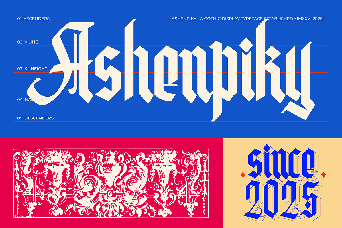Ashenpiky Modern Blackletter Fonts, a Serif Font by Jaruka (Photo 4 of 10)