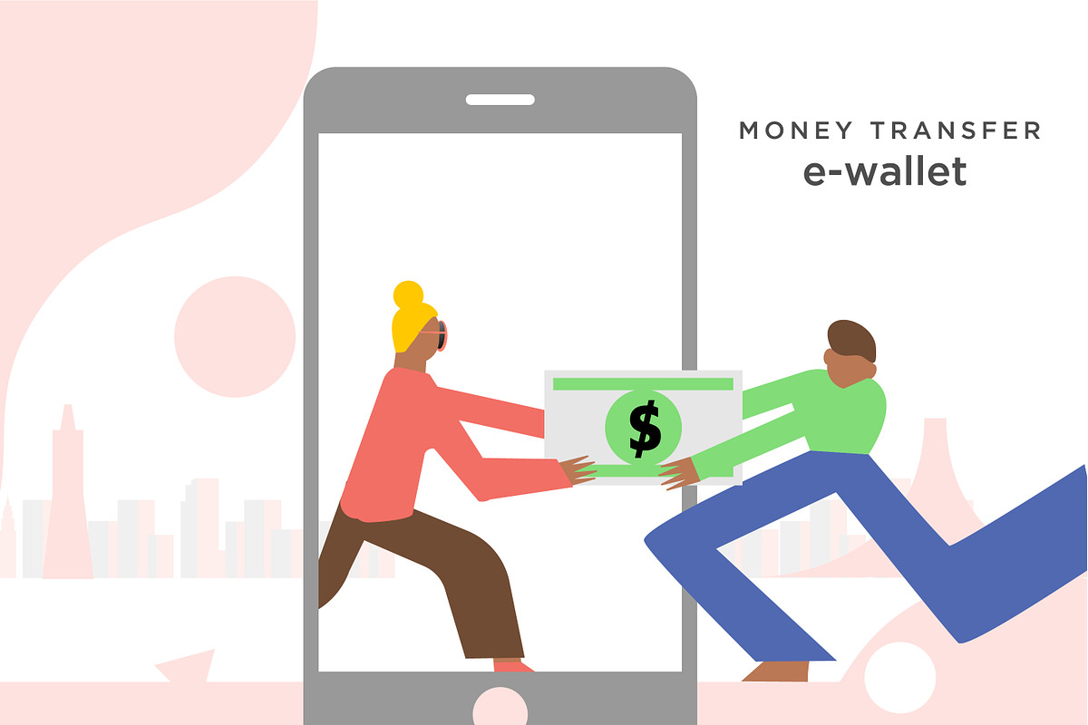 Money transfer to e-wallet banner, a Templates & Theme by Nanano