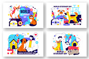 10 World Veterinary Day Illustration, an Animal Illustration by denayunebgt (Thumbnail 2 of 4)