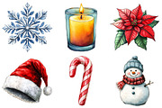 Watercolor Christmas Decor Clipart, an Illustration by Daily.Designs (Thumbnail 4 of 5)