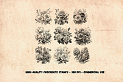 110 + Flowers Stamps for Procreate, a Brushes & More by Torus1 (Thumbnail 4 of 8)