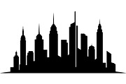 Modern City Skyline Silhouette, an Object Graphic by Creativeshirt (Thumbnail 2 of 20)