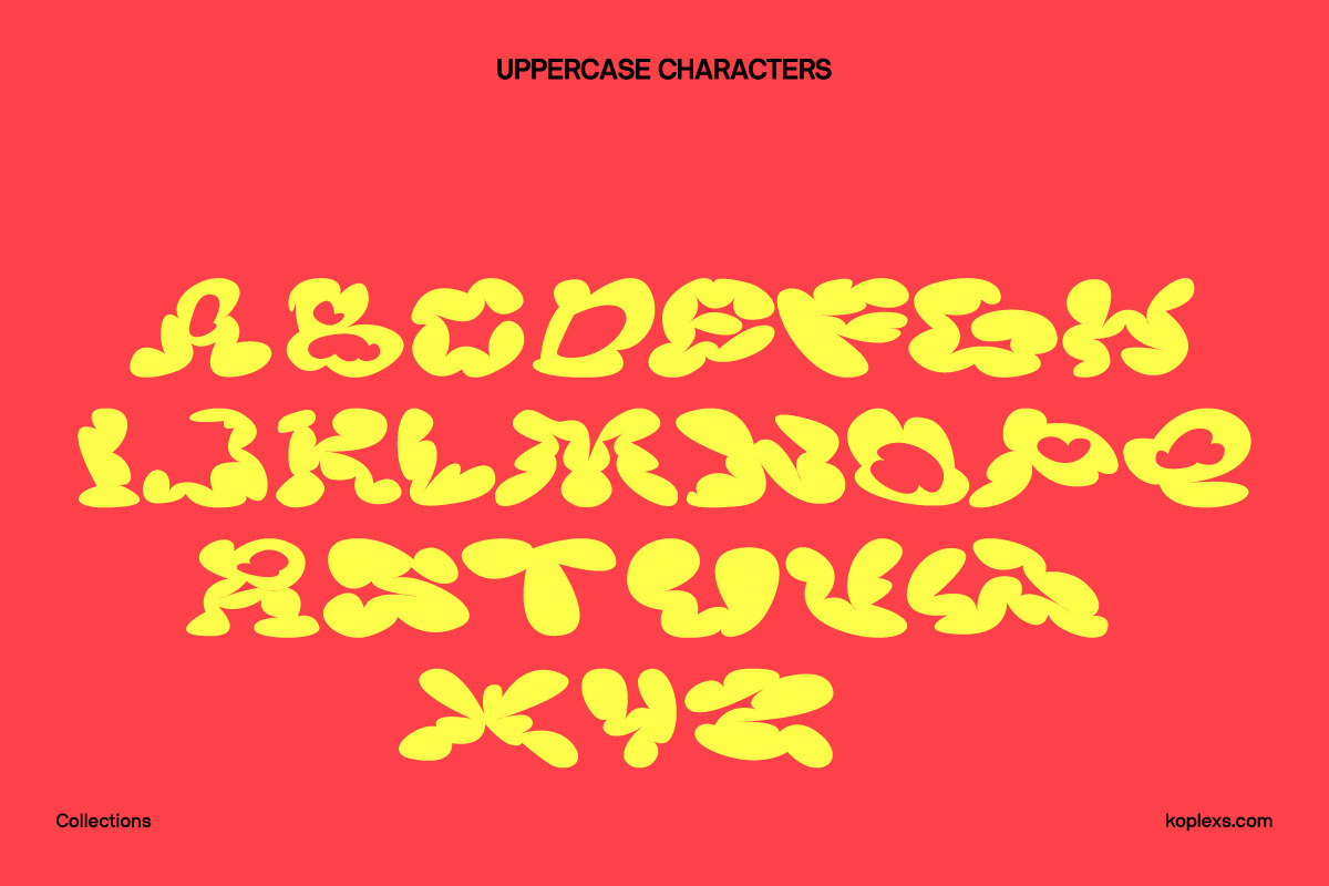 Coem Font | Graffiti Bubble Typeface, a Handwritten Font by Koplexs Studio (Photo 6 of 9)