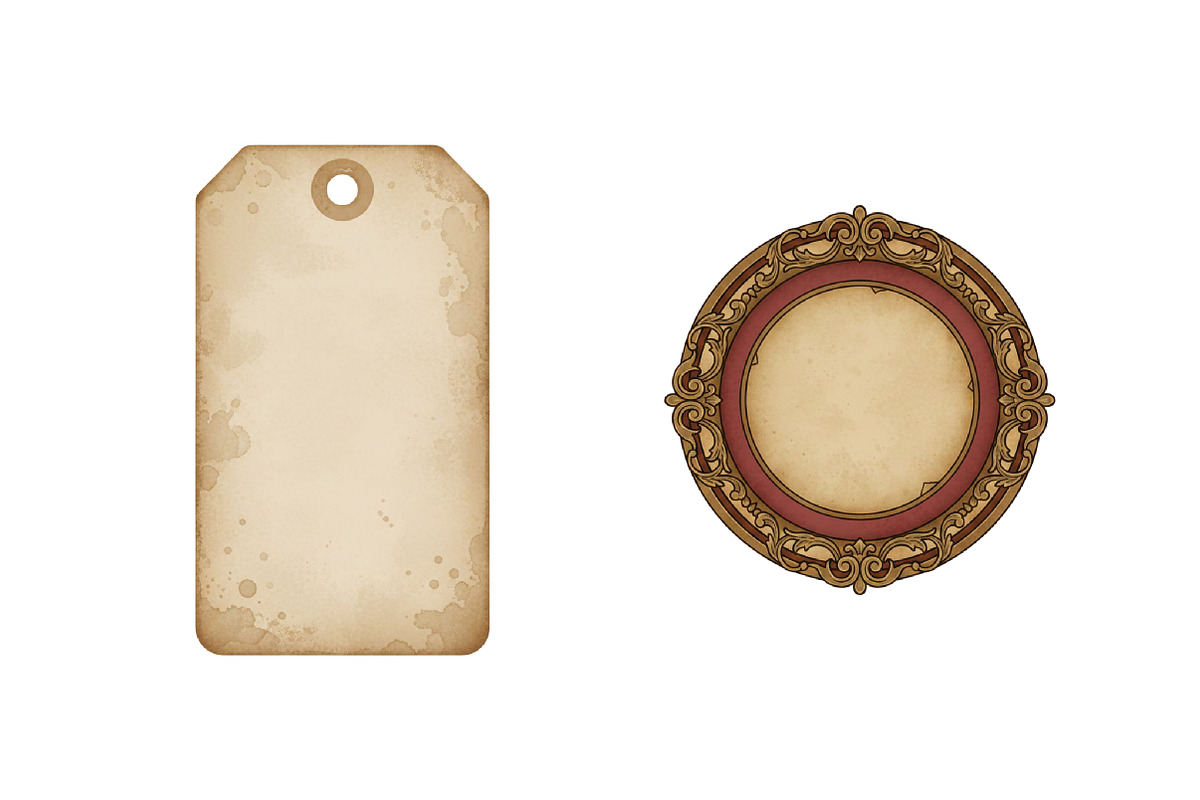 Vintage Blank Tags & Labels, an Illustration by SinaCreation (Photo 5 of 6)
