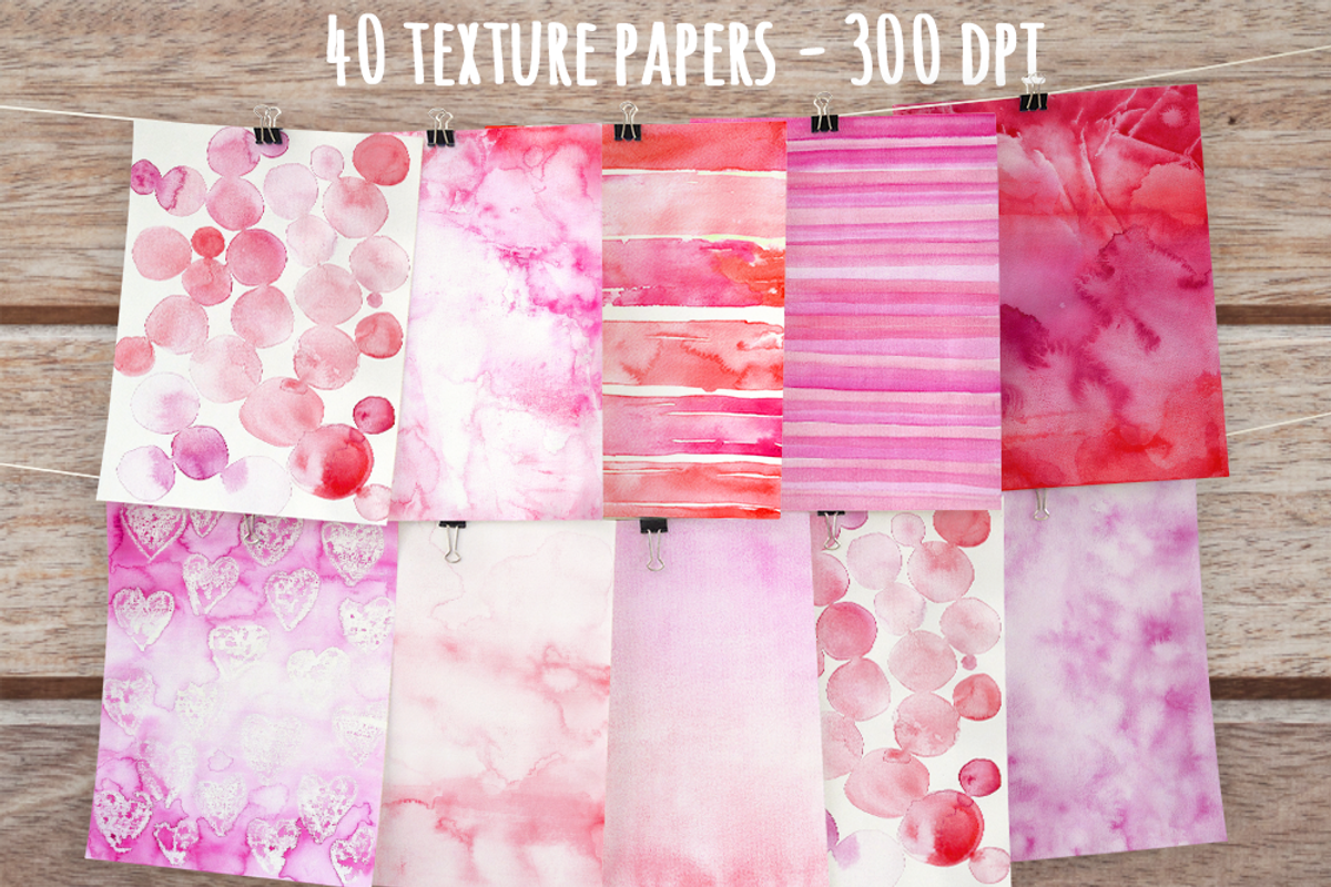 Watercolor Giftbox - February Deal, a Texture Graphic by Sinziana Romanescu (Photo 3 of 21)