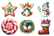 Watercolor Christmas Clipart, an Illustration by Daily.Designs (Thumbnail 4 of 5)