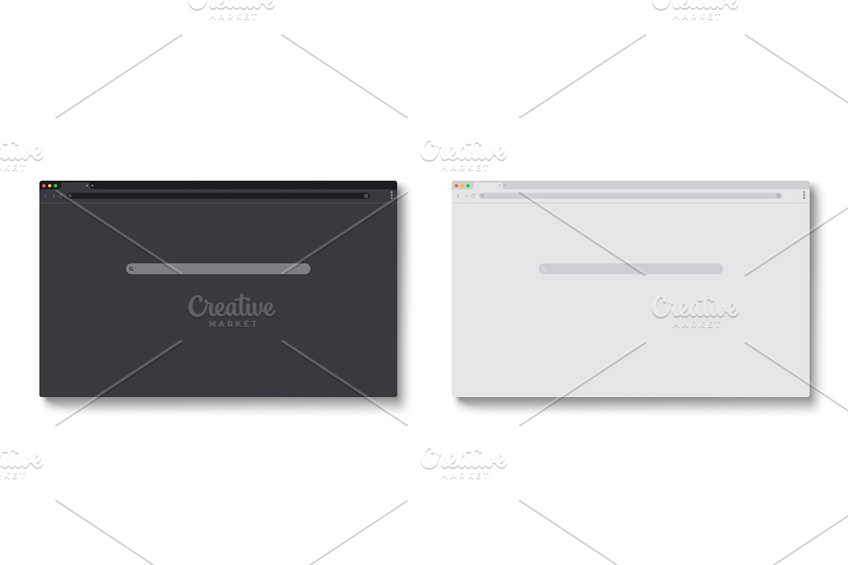 Browser windows set isolated on, a Technology Illustration by art PVP - market