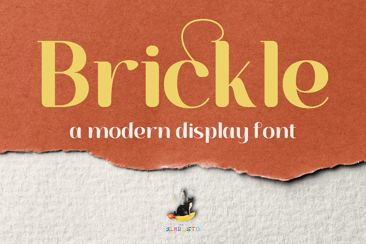 Brickle - Display Font, a Sans Serif Font by Almeera Std (Photo 1 of 5)