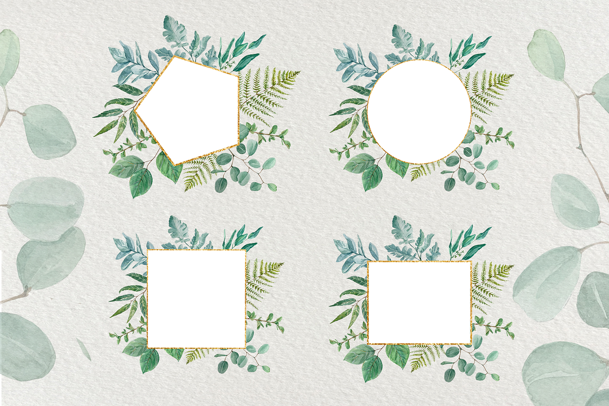 Greenery - Watercolor Clip Art Set, a Decorative Illustration by Tati Bordiu (Photo 3 of 5)