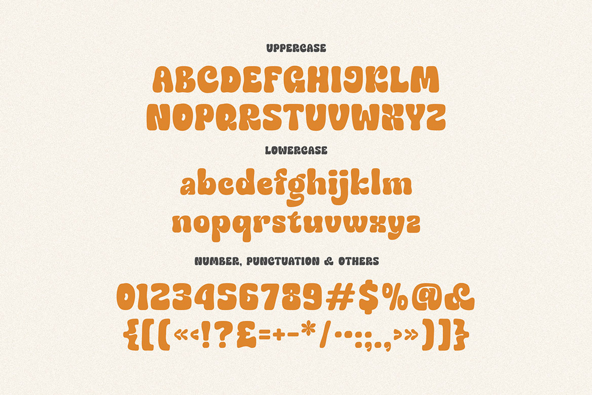 Thekaty Nianders Groovy Display Font, a Handwritten Font by Cruzine (Photo 5 of 8)