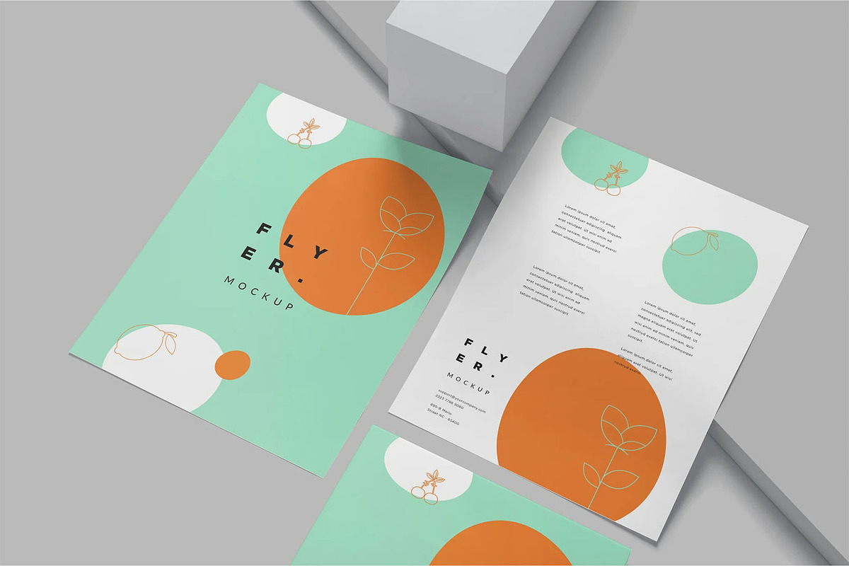 US Letter Size Flyer Mockups, an Advertising Mockup by megostudi0 (Photo 4 of 7)