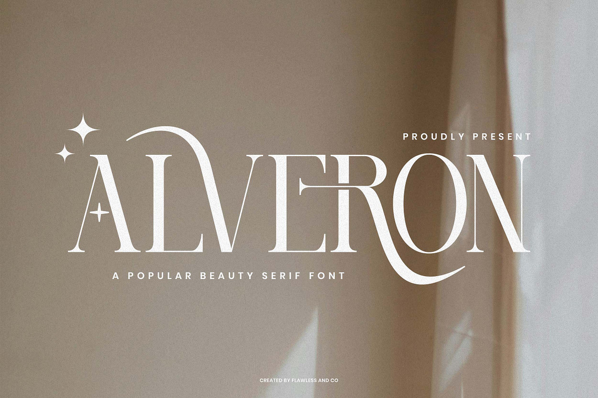 Alveron - Beauty Serif Font, a Serif Font by Flawless And Co (Photo 1 of 10)