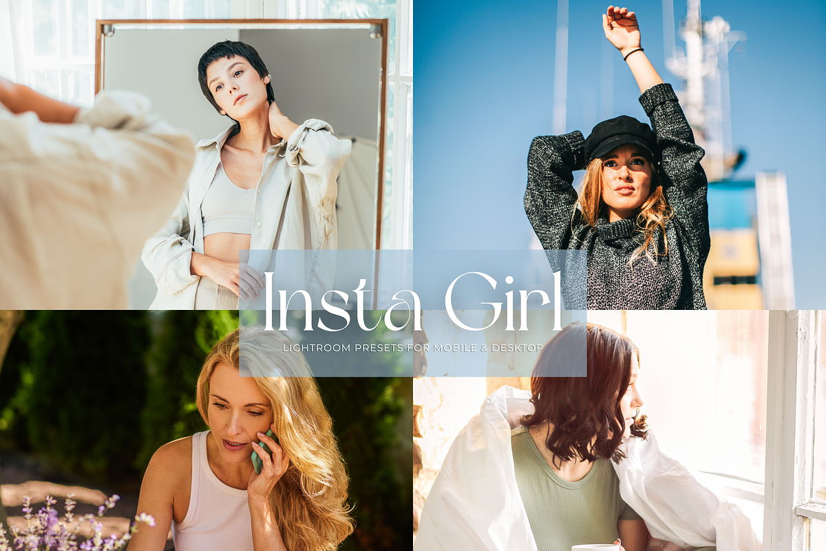 14 Insta Girl Lightroom Presets, a Preset Add-On by RamsaGraphi (Photo 1 of 10)
