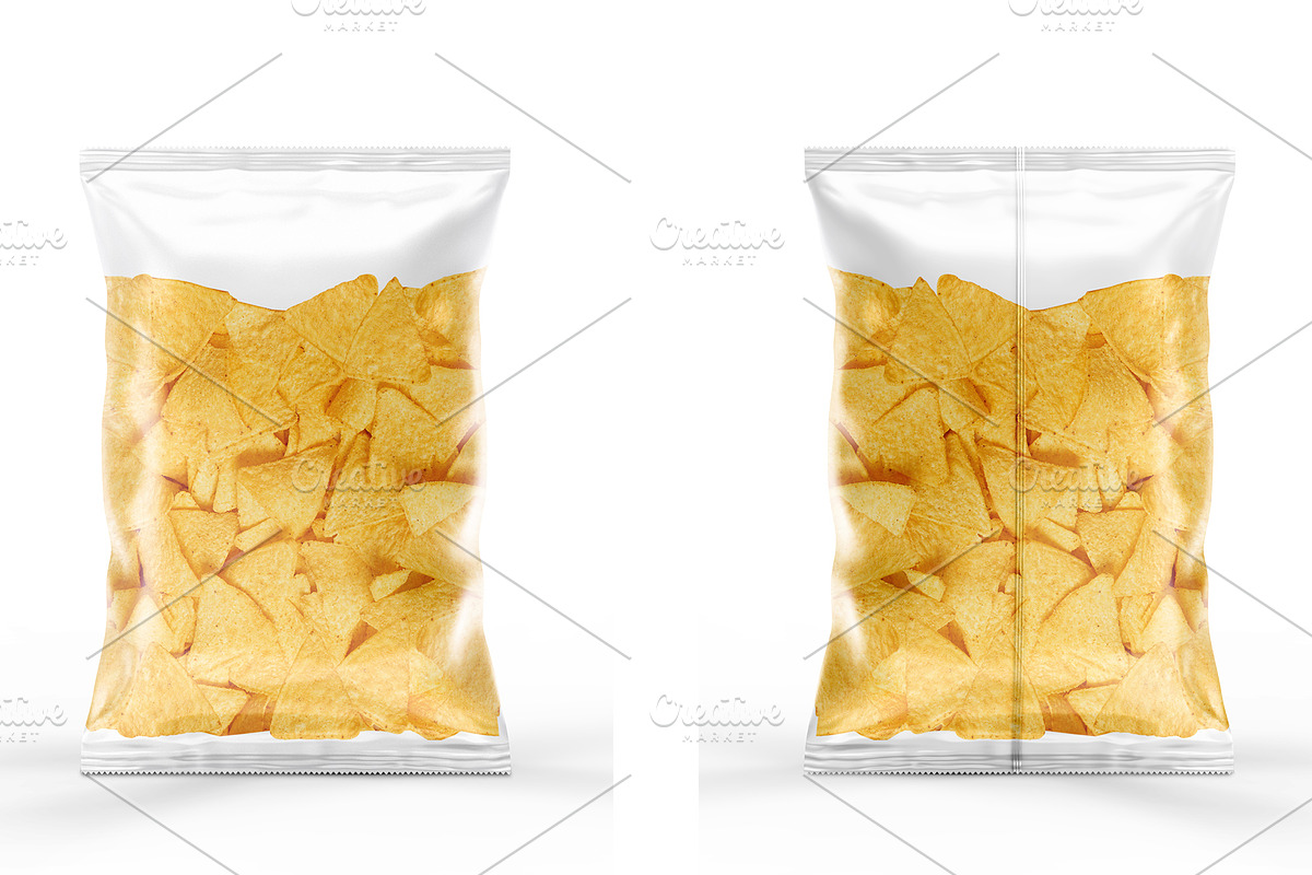 Clear Plastic Bag With Nachos Mockup, a Product Mockup by Moonlight Creative (Photo 2 of 7)
