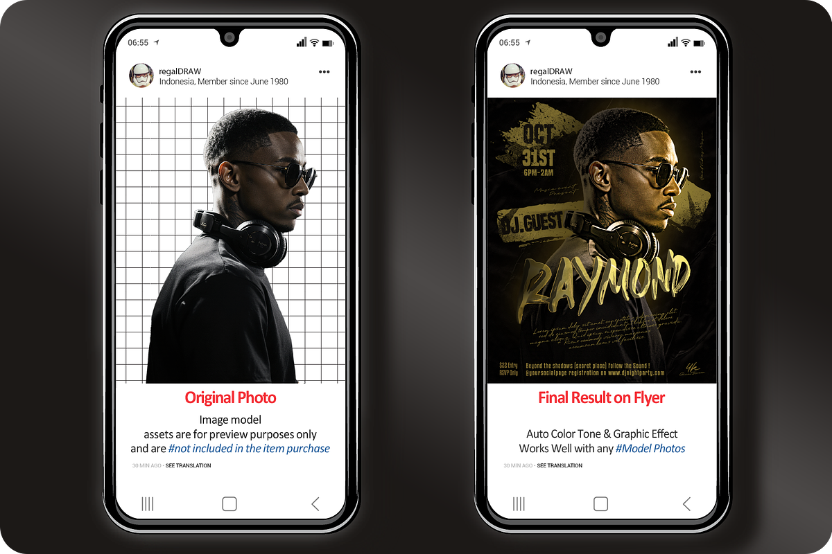 DJ Music Flyer, a Flyer Template by regalDRAW (Photo 5 of 5)