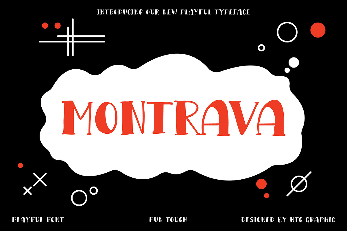 MONTRAVA Playful Display Font, a Handwritten Font by NTC Graphic (Photo 1 of 6)