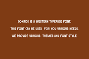 Conrod - Cowboy Font, a Serif Font by Iqsiart Studio (Thumbnail 5 of 6)