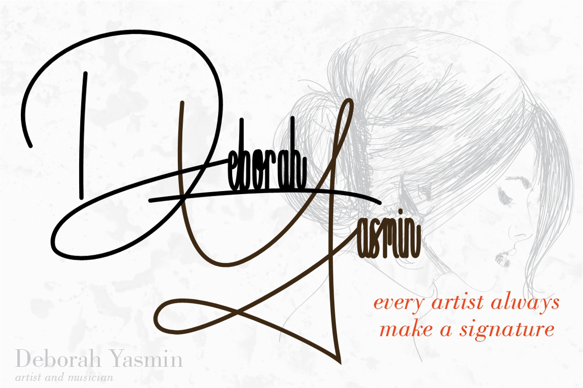 Handitype - Signature Style Font preview 2