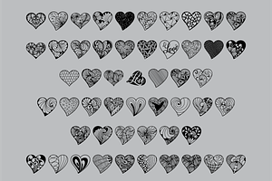 Fancy Hearts Dingbat Font