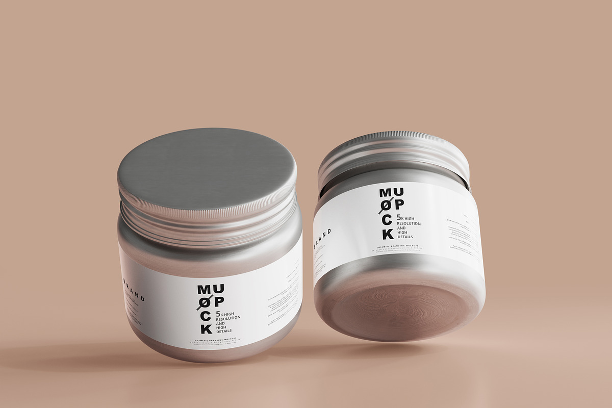 Aluminum Cosmetic Mockup Bundle, a Cups & Container Mockup by pmvch (Photo 13 of 206)