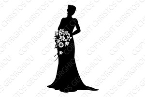 Bride Bridal Wedding Dress, a Person Illustration by Christos Georghiou