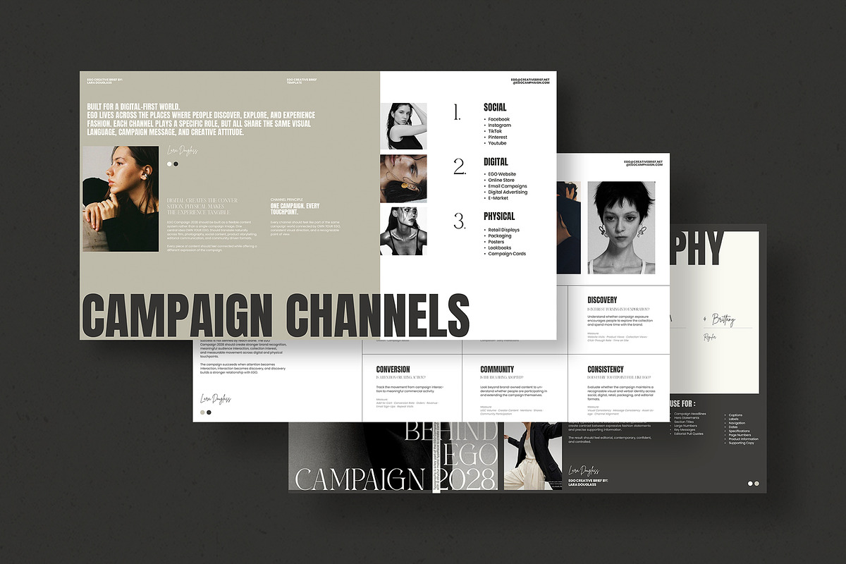 EGO Creative Brief Campaign | CANVA, a Presentation Template by evgenystudio (Photo 2 of 11)