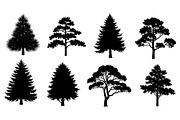 Woodland & Forest Tree Silhouettes B, an Illustration by jahid234 (Thumbnail 35 of 41)