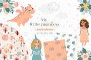 Princess & Fairy Tale Vector Clipart, a Decorative Illustration by Jenny Quince (Thumbnail 1 of 15)
