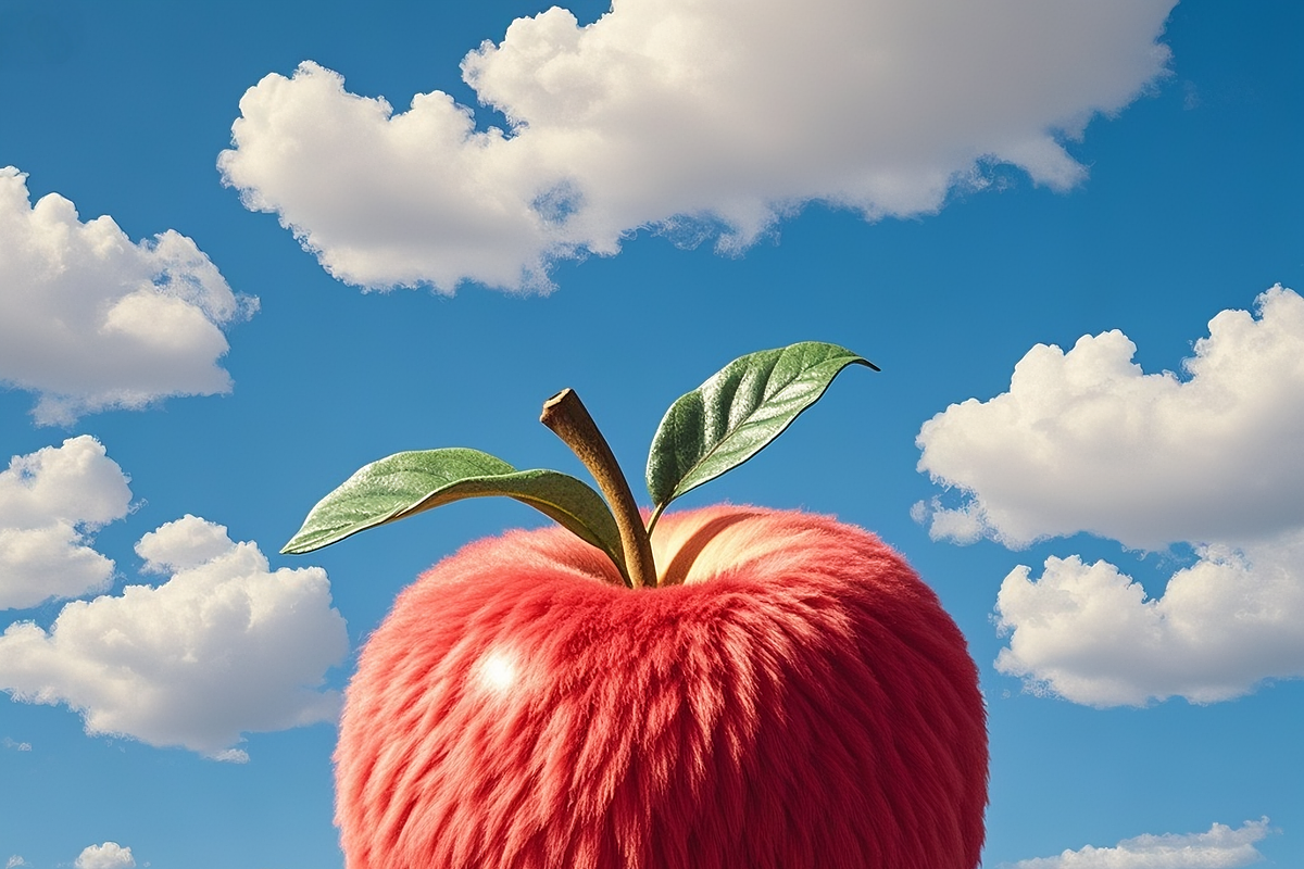 A huge red plush apple, an Illustration by TesMarteaux (Photo 3 of 3)