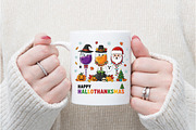 Happy HalloThanksMas Wine Shirt, an Illustration by Watercolor design (Thumbnail 3 of 6)