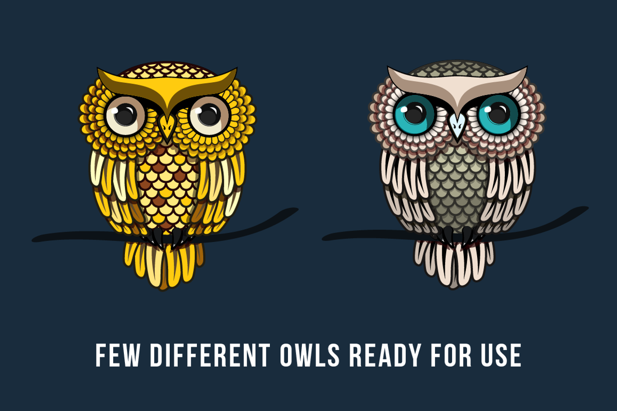 Owl family, logotype preview 2