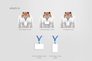 Name Badge Mockup, an Advertising Mockup by rebrandy (Thumbnail 3 of 6)