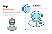 Flat Professional Avatars, a Duotone Icon by Brickclay (Thumbnail 3 of 10)