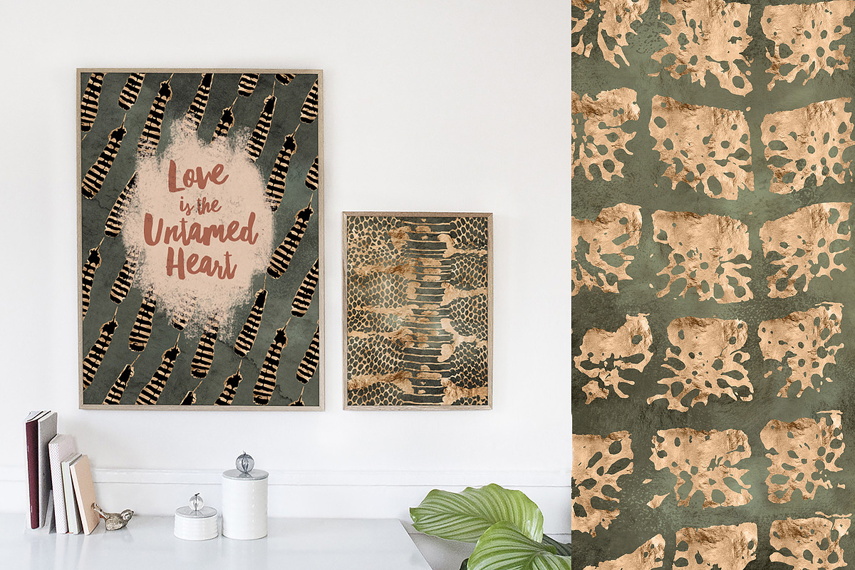 Untamed Creatures: Gold Animal Skins, a Pattern Graphic by Blixa 6 Studios (Photo 4 of 4)