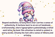 Groovy Retro Star - Handwritting, a Handwritten Font by Charmingbear59.design (Thumbnail 4 of 5)