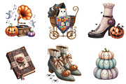 Cute Vintage Aesthetic Halloween Cli, an Illustration by DreamArtGraphic (Thumbnail 5 of 6)