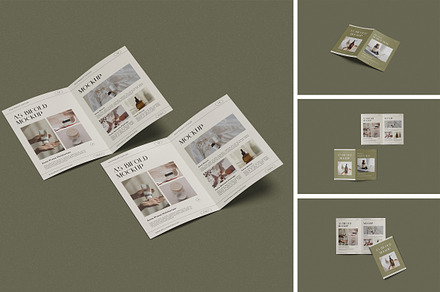 A5 Bifold Brochure Mockup, a Books & Magazine Mockup by Afif_studio