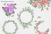 Watercolor Summer Wildflowers, an Illustration by Belusuab (Thumbnail 3 of 13)